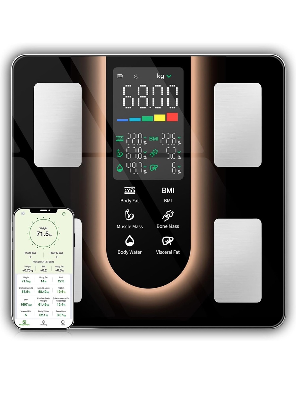 Smart scale for body weight 23 metrics digital scale